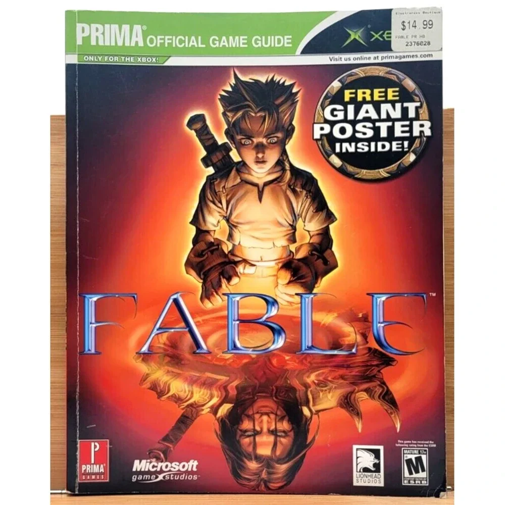 FABLE‎ PRIMA'S OFFICIAL GAME STRATEGY GUIDE XBOX NO POSTER